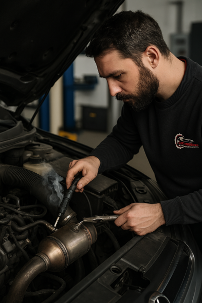 Nettoyage de filtre à particules encrassé